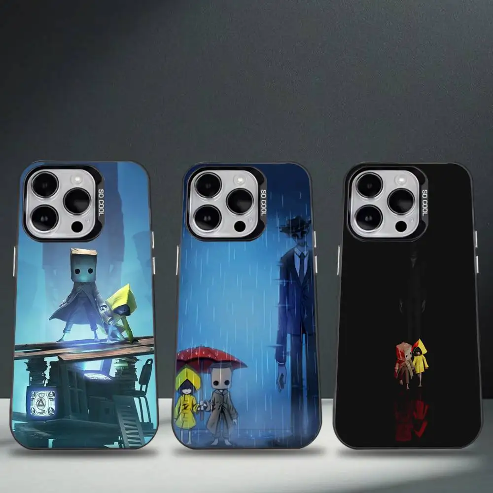 

Game Little N-Nightmares Phone Case For iPhone 16,15,14,13,12,11,8,7,Pro,Max,Plus,Mini,XS,SE Anti Fall Black Matte Hard