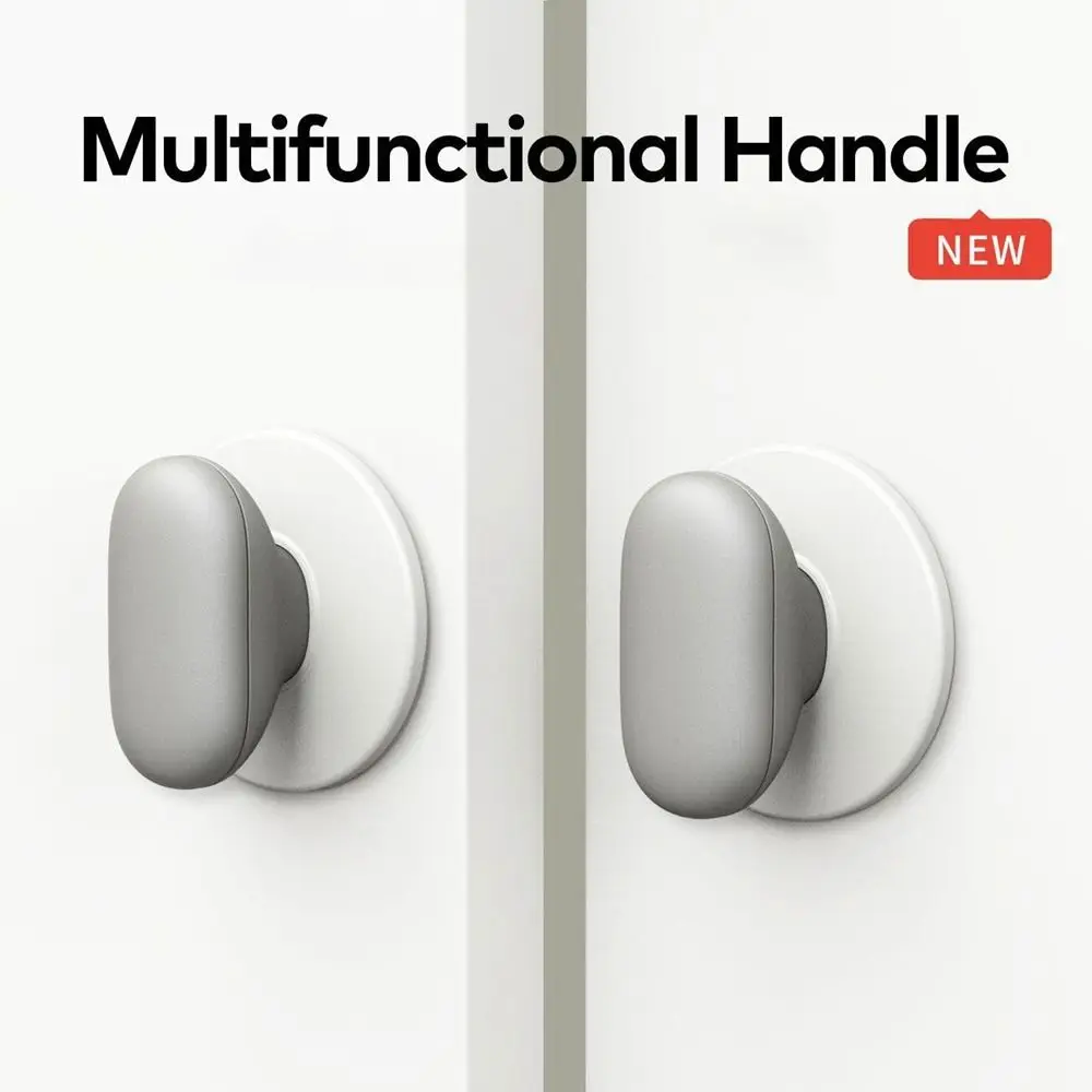 New ABS Wood Grain Door Knobs Wood Grain Multifunctional Cabinet Knobs Hardware Self-adhesive Door Knobs Handles Cabinet