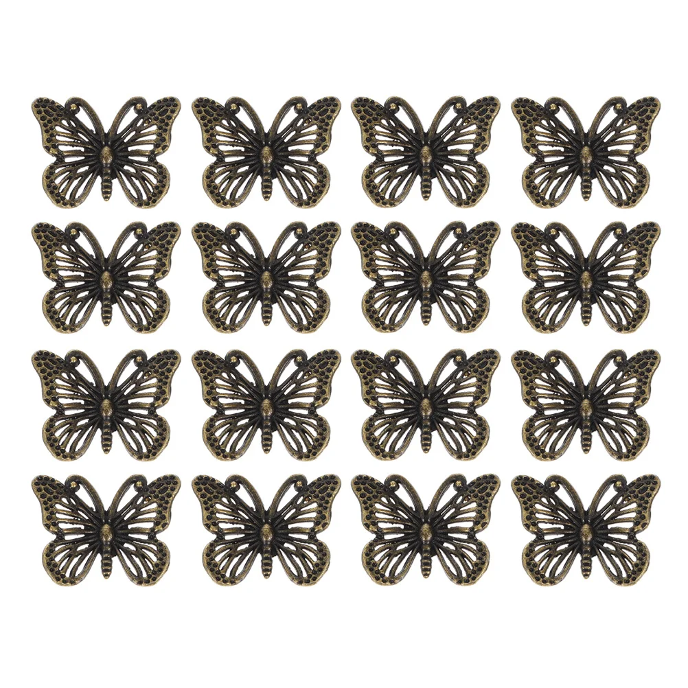

12Pcs Vintage Butterfly Cabinet Knobs Decorative Single Hole Pulls Handles for Dresser Drawer Cupboards Closet Hardware