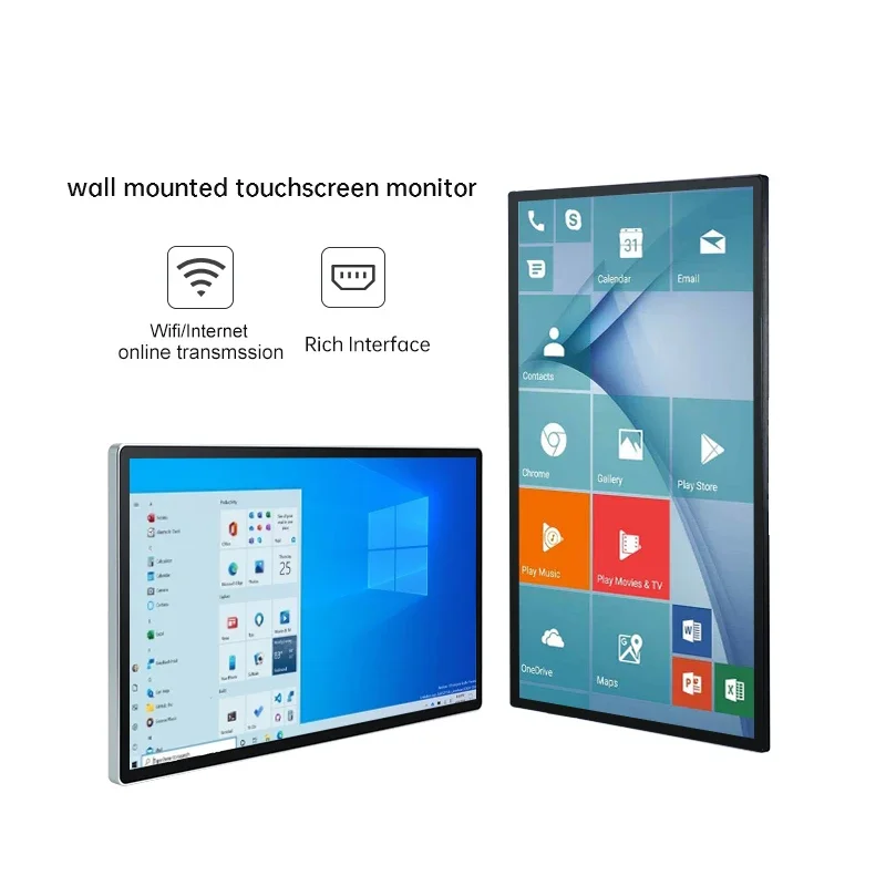 Touch Screen Computer Commercial Monitor Industrial Support Wall Mount Desktop Installation Pos Android /win Touch Screen