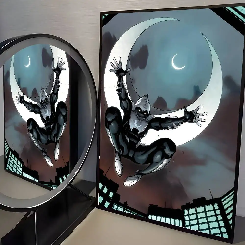 ملصق Anime Moon G-Knight-D لا يتطلب أوراق الحفر ولا علامات يمكن تطبيق ملصقات ذاتية اللصق على أي سطح