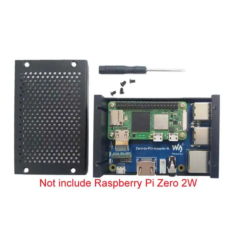 Raspberry Pi Zero 2W to 3B Adapter USB Audio Sound Card Speaker Compatible RPI 3B Case PI0 2 W USB HUB RJ45 Expansion board