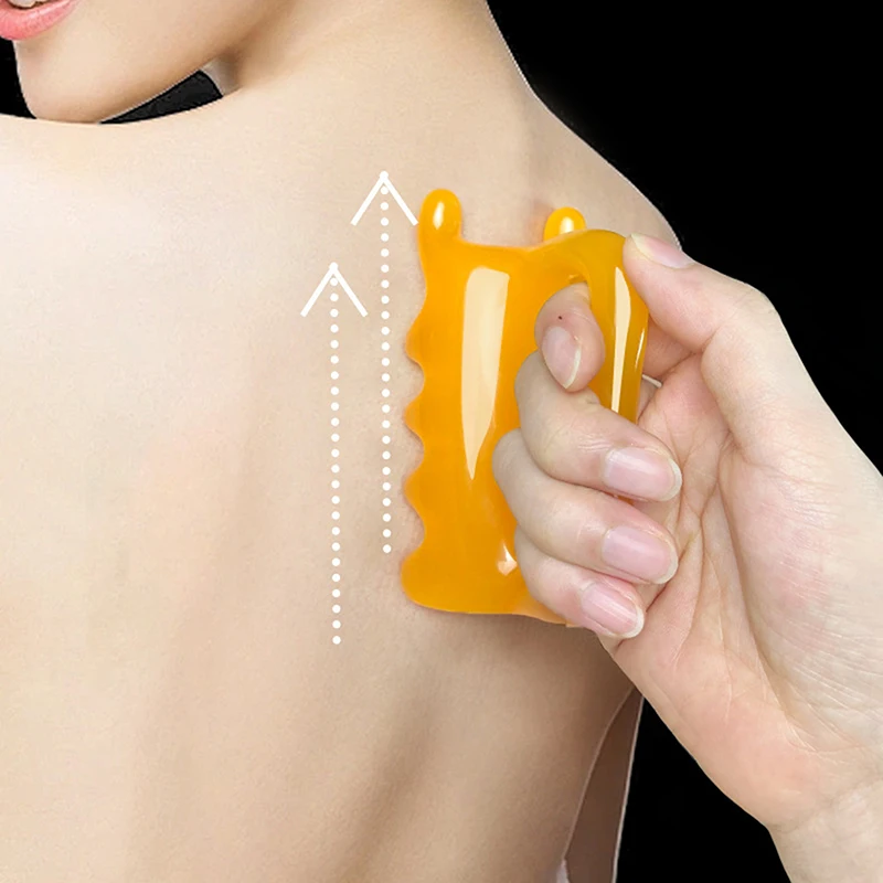 

New Handheld Face & Body Massager – Resin Guasha Tool For Neck, Shoulder, Back Relaxation, Stress Relief Body Massager 1PC