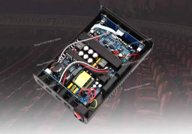 D500 dual-channel high-end high-power professional amplifier IRS2092 dual-channel 500W + 500W with ultra-LM3886