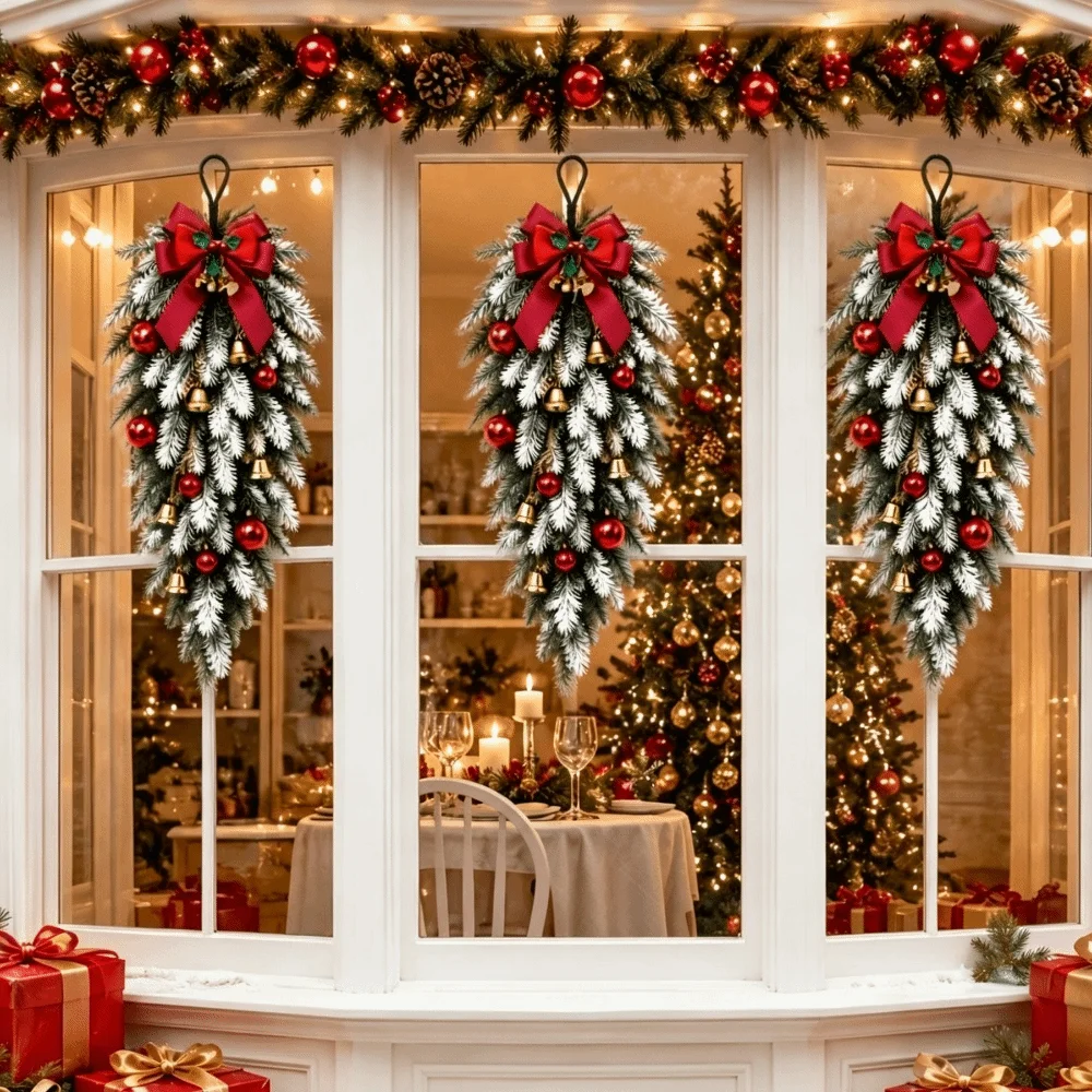 Artificial Christmas Decor Set - đánh giá và giá Christmas Wreath Fake