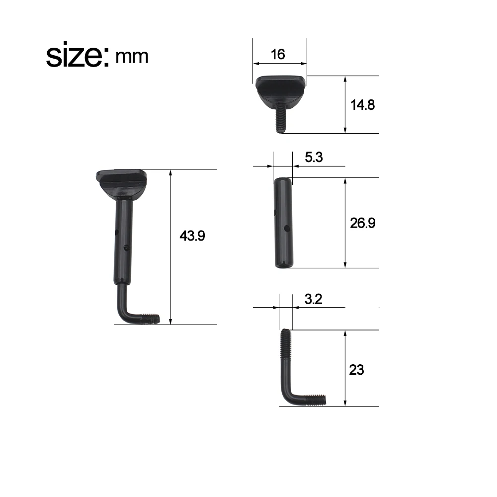 Violine Kinnhalter Klemme Kinnhalter Schrauben Hohe Qualität Saiteninstrument Zubehör 3/4 4/4 Violine Musik Werkzeuge Teile – Detail 4
