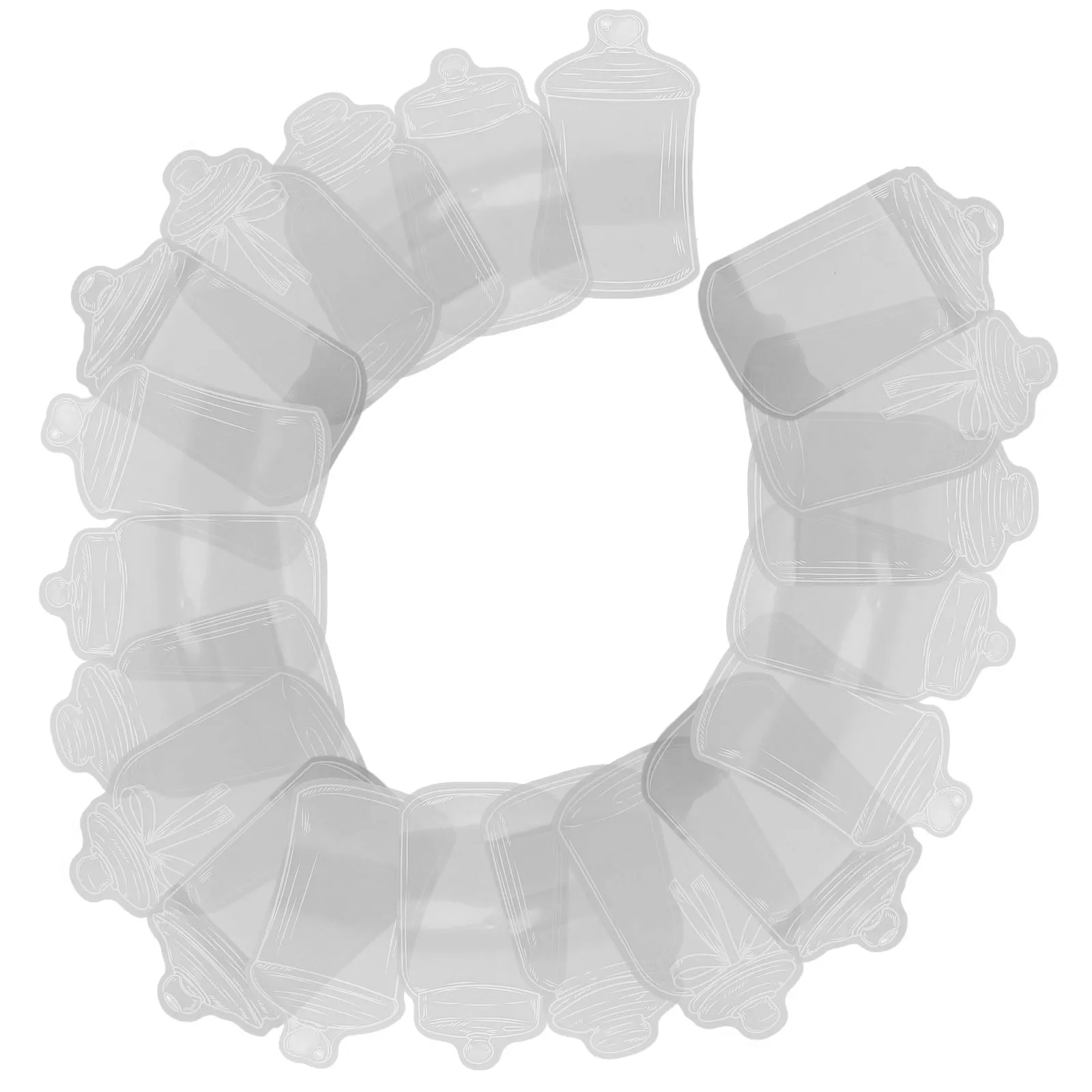 

Transparent Dried Flower Bookmarks Diy Handmade Craft Kit Clear Pressed Bottle Shape Waterproof Oil-Resistant Bookmark For