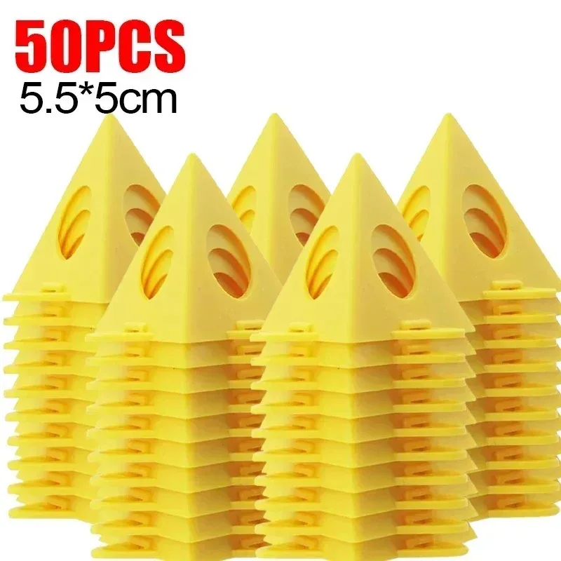 Piramidestandaards Schildersstandaards voor schilders, 12-50 stuks, 4 gaten, mini-kegelverfstandaards, canvas standaard