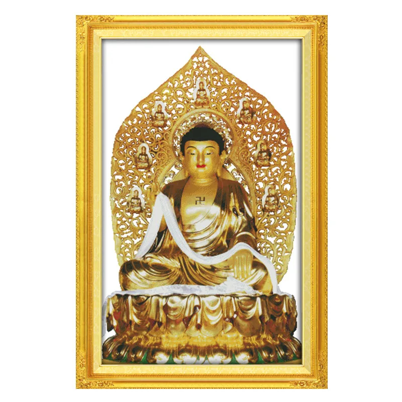 

Набор для вышивки крестом Будды люди 18ct 14ct 11ct граф печать канва стежки вышивка DIY рукоделие ручной работы