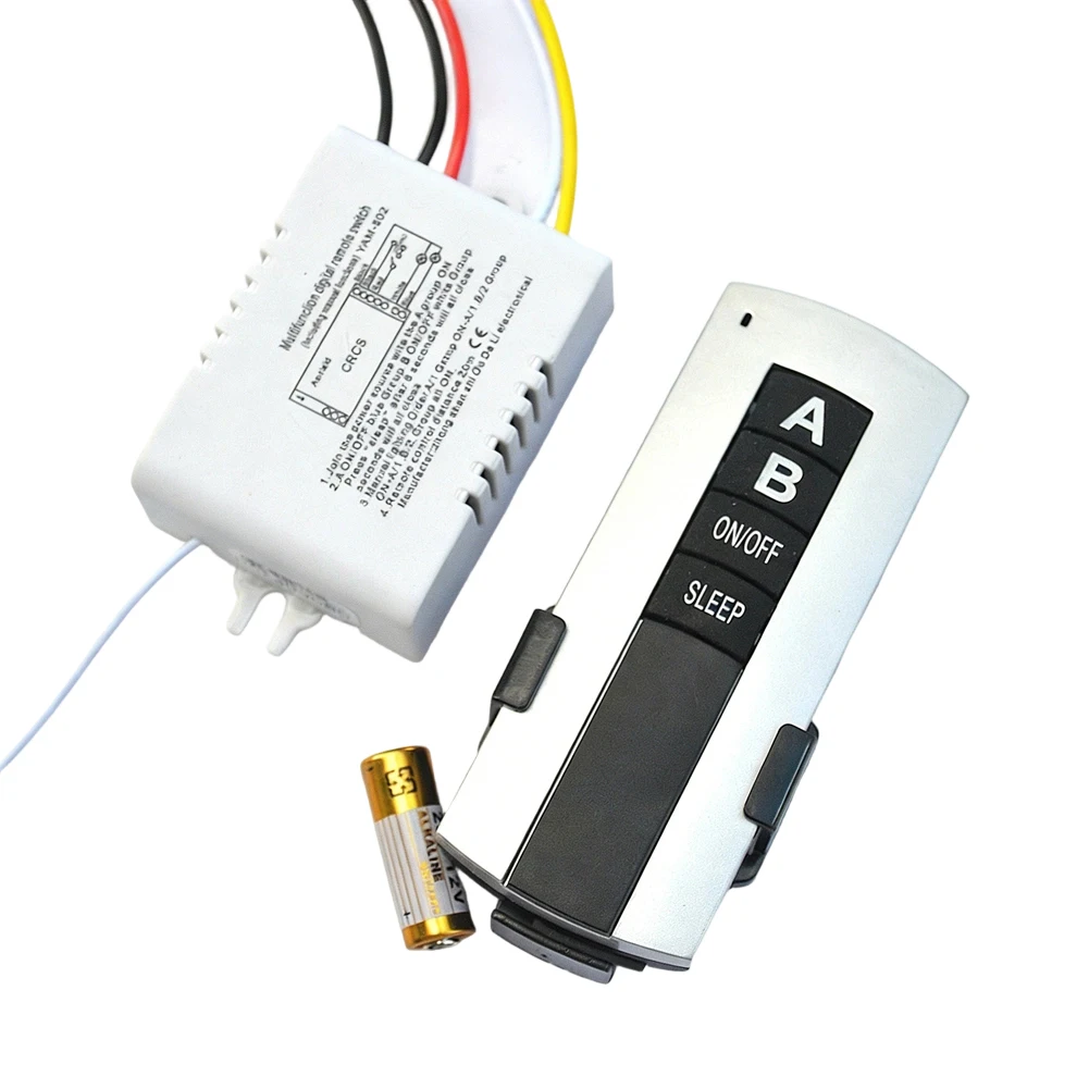 Remote Control Switch for AC For 2For 20V Lighting Devices with For 2-Way Functionality and Long Range Indoor Performance