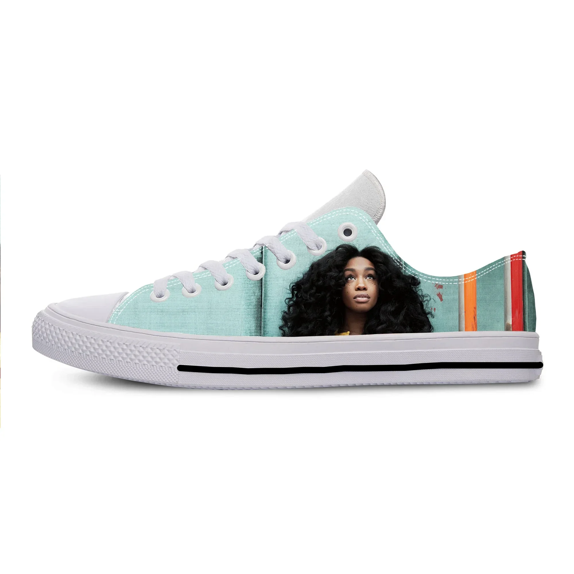

SZA Singer Soul Music Bruce Ctrl Funny Fashion Casual Cloth Shoes Low Top Lightweight Breathable 3D Print Men Women Sneakers