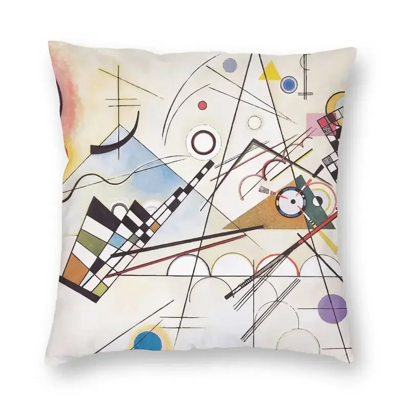 Wassily Kandinsky Cushion Cover 40x40 Home Decorative Printing Composition VIII Throw Pillow for Sofa Double-sided