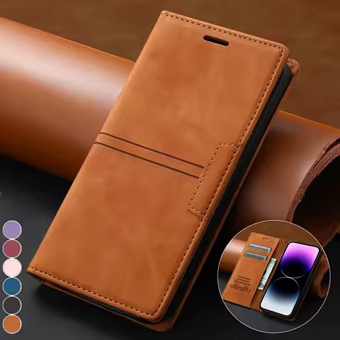 Leather Case for Samsung A14 A34 A54 A24 A13 A23 A33 A53 A73 A15 A05S Galaxy A32 A52 A22 A42 A12 A72 A04S A03S Flip Wallet Cover