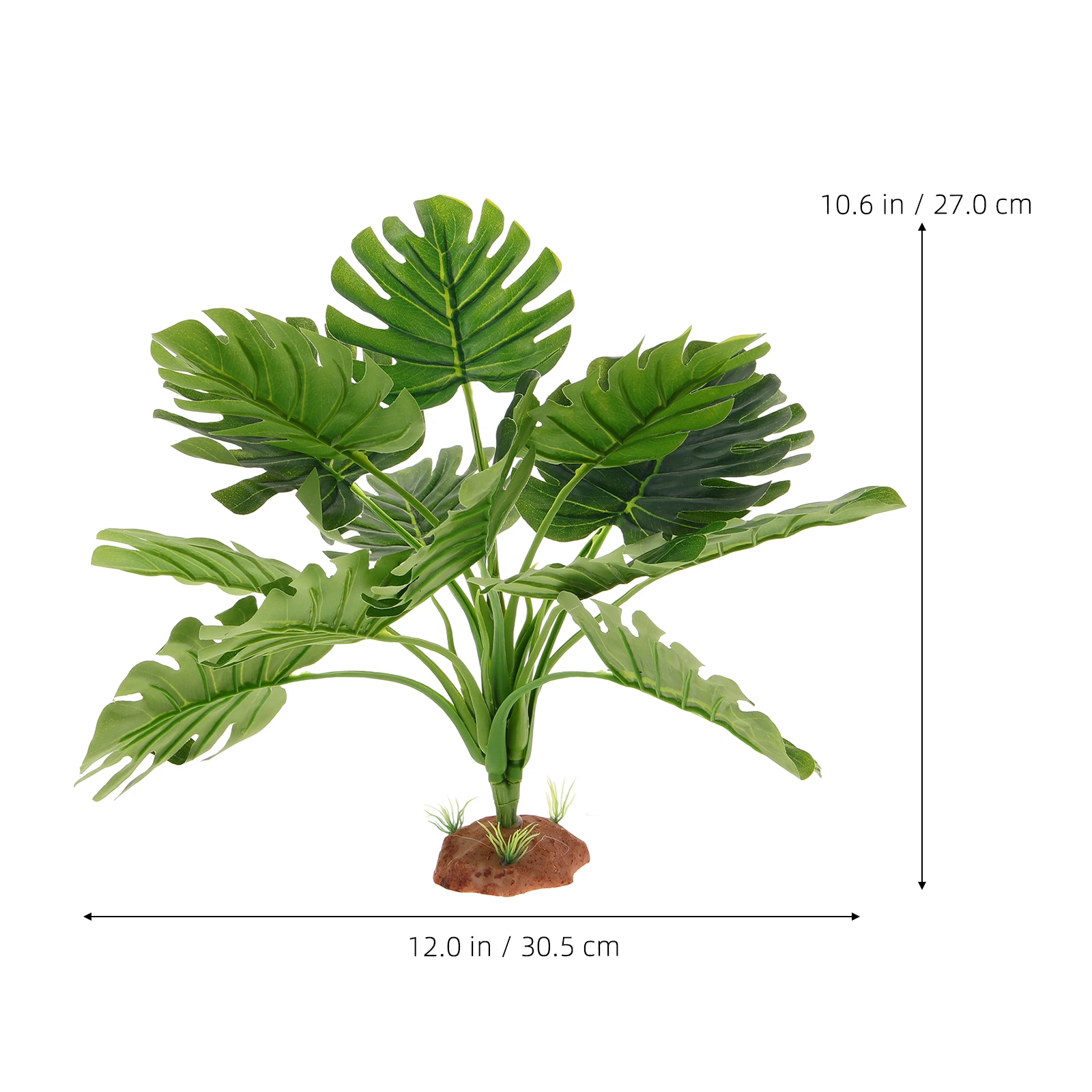 

Artificial Simulated Aquatic Plants Cute Aquarium Decorations Round Base Décor Plastic