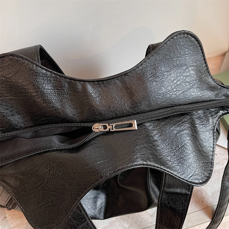 Vintage PU-Leder Tragetasche für Damen, Große Kapazität, Casual Tragetasche, Damen Schulter- und Umhängetasche für Arbeit, Reisen und den täglichen Gebrauch – Detail 21