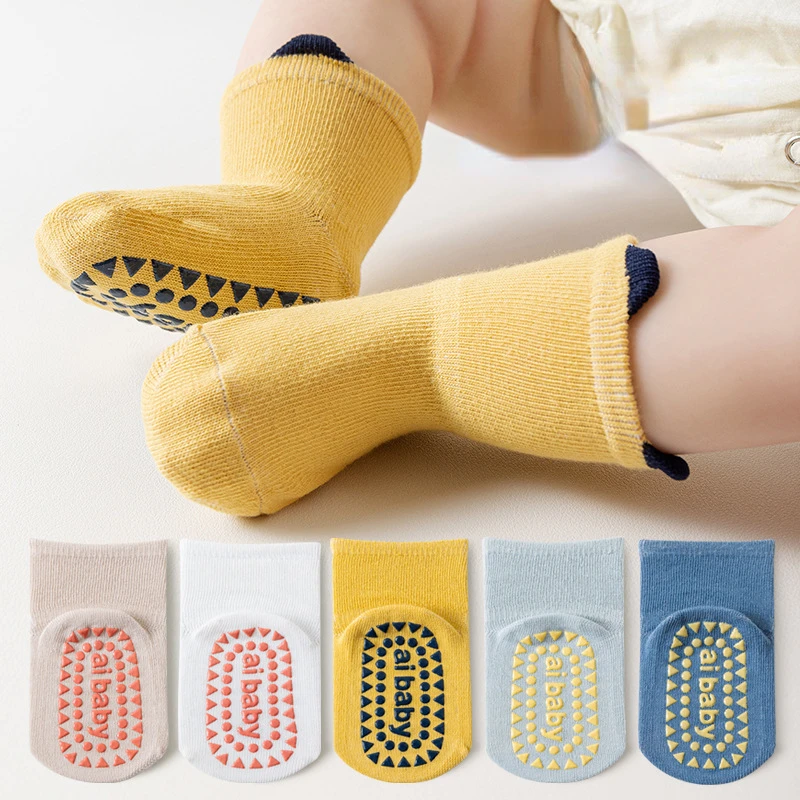 Chaussettes en coton pour nouveau-né, épaisses et chaudes, pour garçon et fille de 0 à 3 ans, automne et hiver