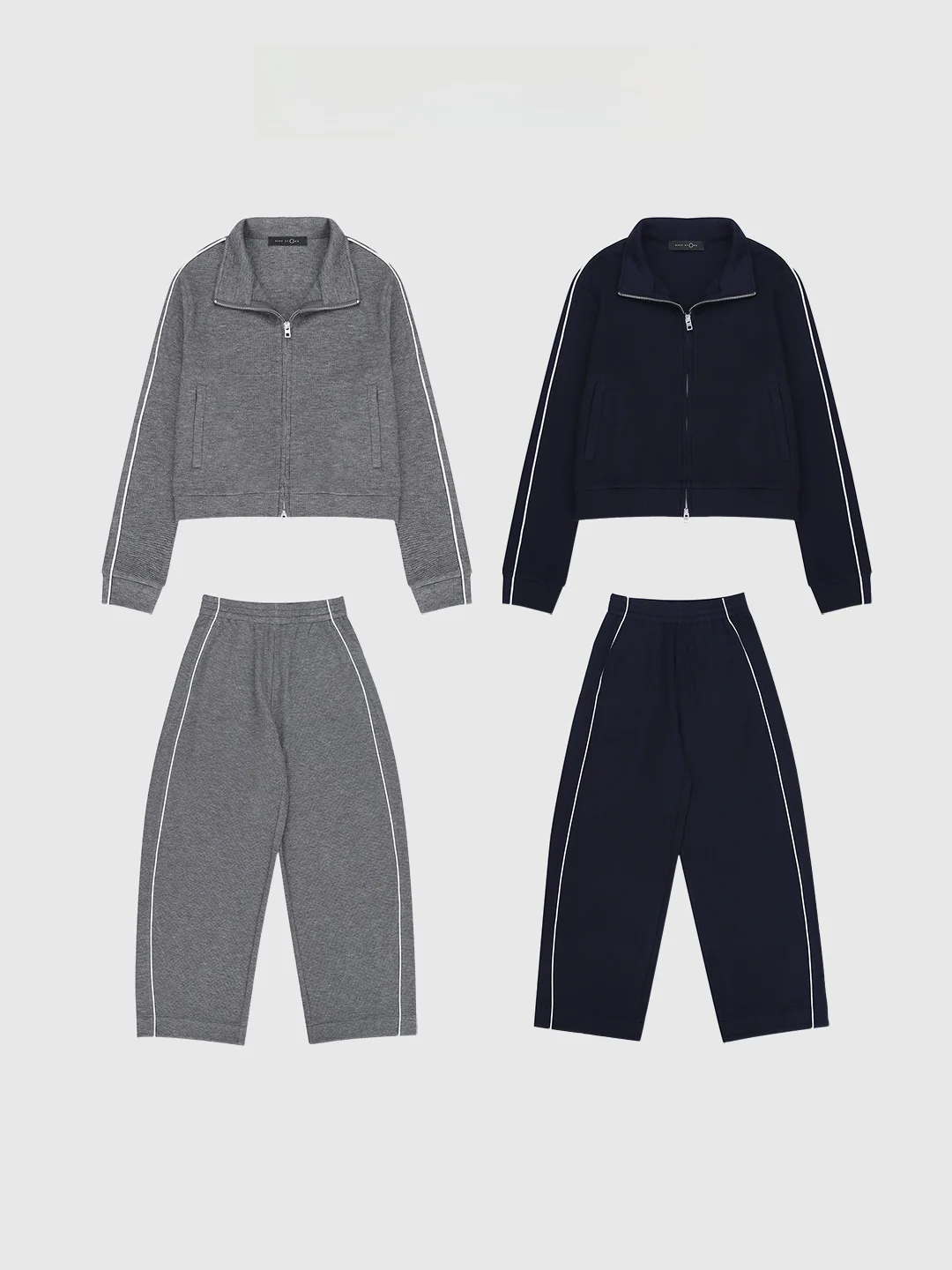 

Baatone Youthful Acetate Wool Wfle Pattern Set BGSBD032 Spring 2026 mat Sle Two-Piece Women's Faion Set