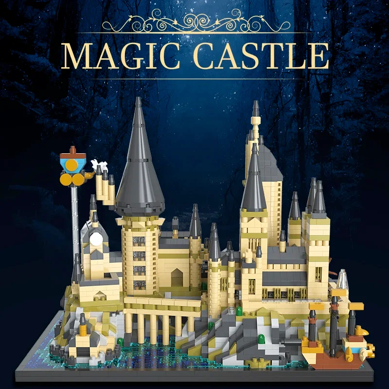 Wizardry Castle Micro Building Blocks Sets Gothic Architecture DIY Magic Academy Model Kit for Kid Adult Boy Girl Birthday Gifts