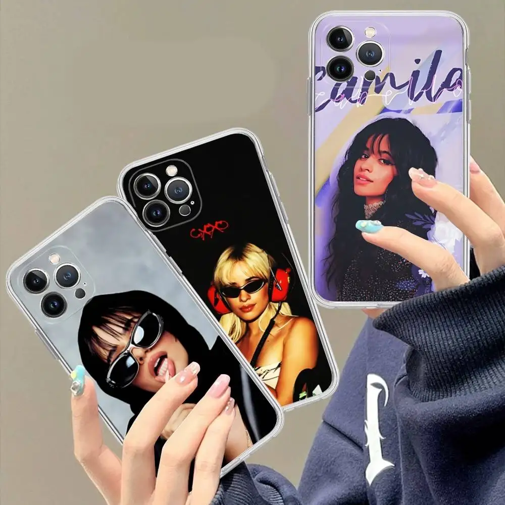 

Hot Singer C-Camila C-Cabello Transparent Phone Case For IPhone 17 Air 16 Pro Max 15 14 13 12 11Plus Shockproof Cover