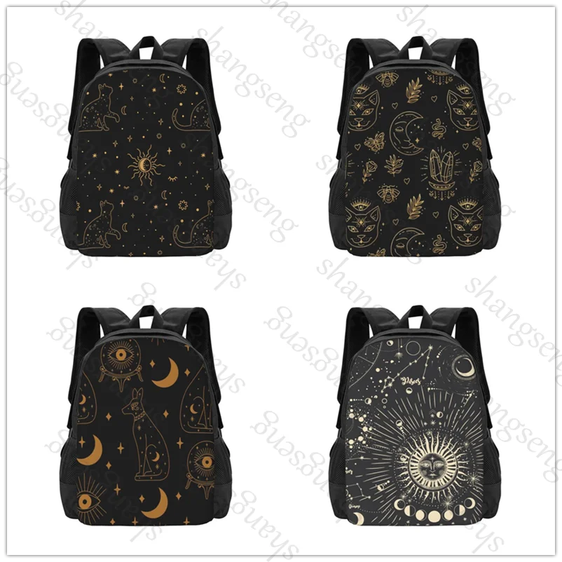 

Рюкзак Witch Cat and Moon, школьный рюкзак большой вместимости с принтом для мальчиков и девочек-подростков, рюкзак для отдыха и путешествий, пригородный рюкзак