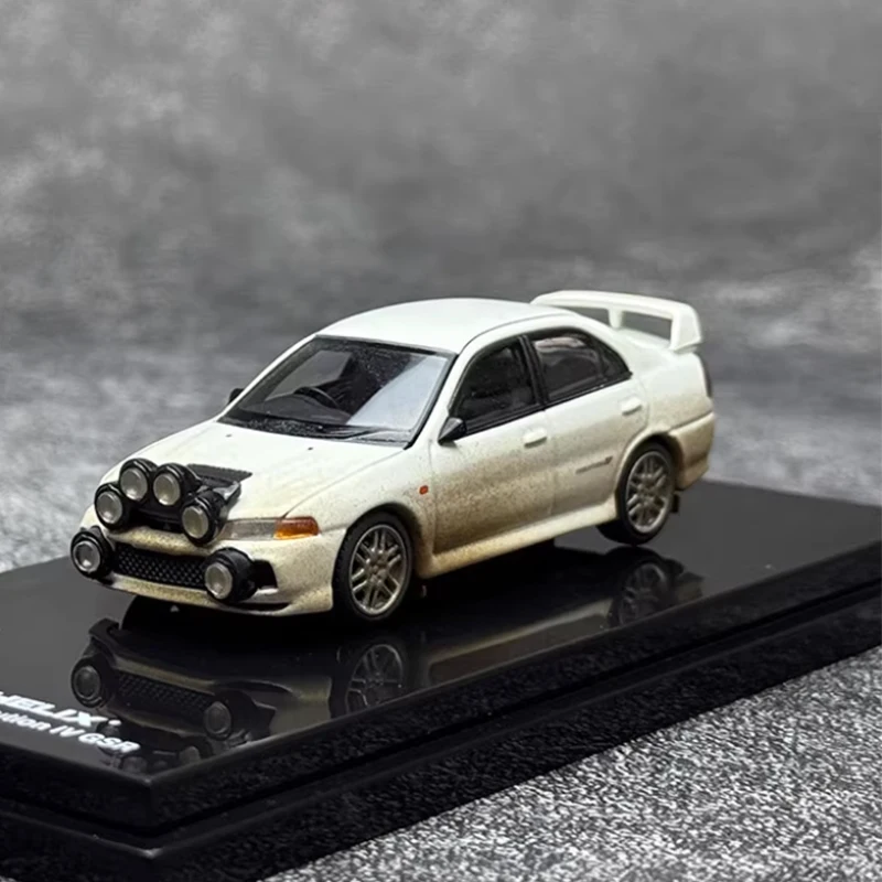

Литой под давлением оригинальный масштаб 1:64 Lancer EVO IV модель из сплава, имитация украшения, хобби, сувениры, коллекция подарков, статический дисплей