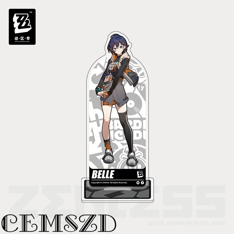 [Genuine] MiHoYo Game Zenless Zone Zero ZZZ Pyrois Wise Belle Cosplay Acrylic Stands Anime Character Accessories Card Slot Tool view 4