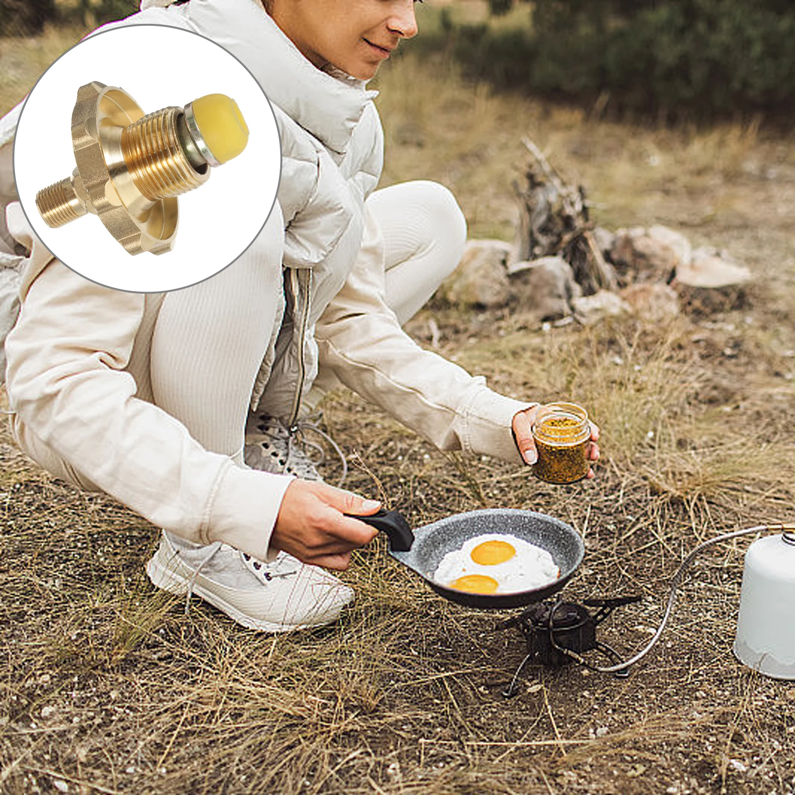 كاسيت تحويل رئيس موقد رئيس طويل خزان الغاز البروبان قابس مهايئ التخييم التنزه في الهواء الطلق استخدام خزان البروبان الاتصال السريع #6