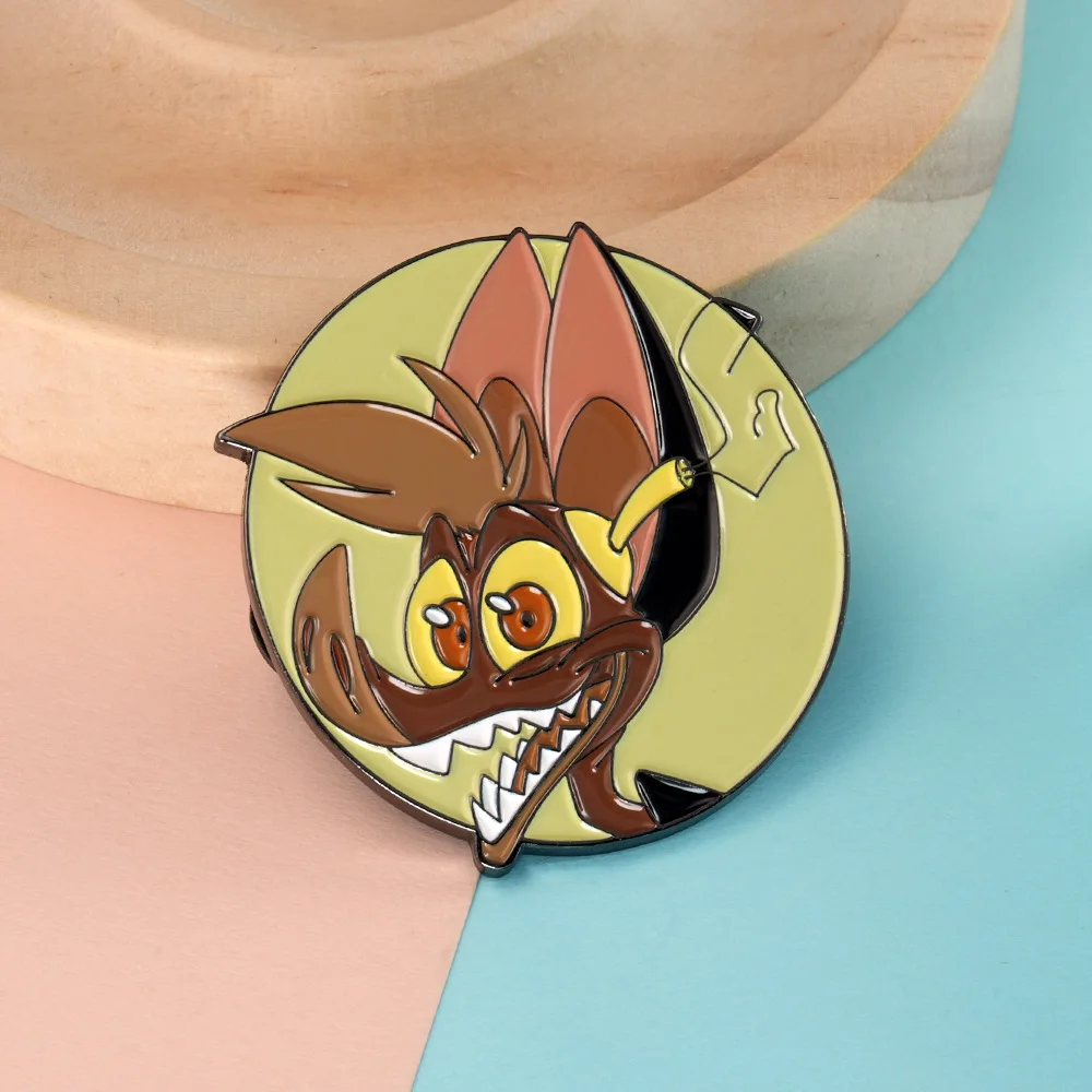 الكرتون الحيوانات بروش للملابس لينة المينا دبوس النساء الرجال شارة على أكياس التلبيب دبابيس لحقيبة الظهر مجوهرات اكسسوارات هدايا #3