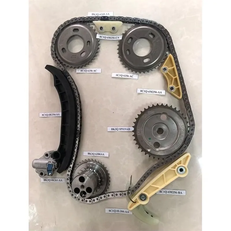 Applies To8C1Q-6M256-CA BK2Q-6K261-AA Timing Chain Kit For Ford Transit V348 Ranger 8C1Q-6K254-AA 8C1Q-6M256-AA 8C1Q-6M256-BA