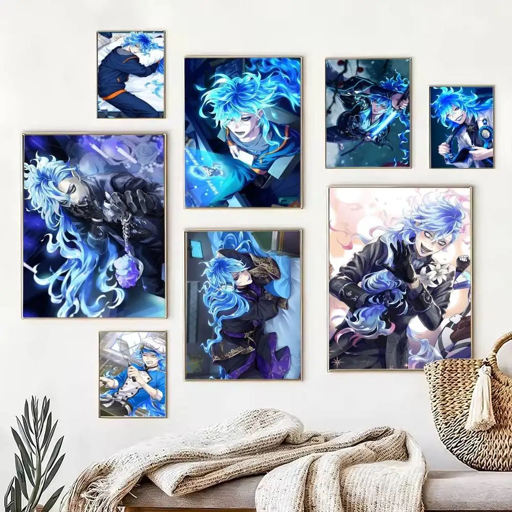 idia Twisted wonderland game  Poster Waterproof Wall Art Sticker For Bar Living Room Vintage Decor High Quality Print Gift