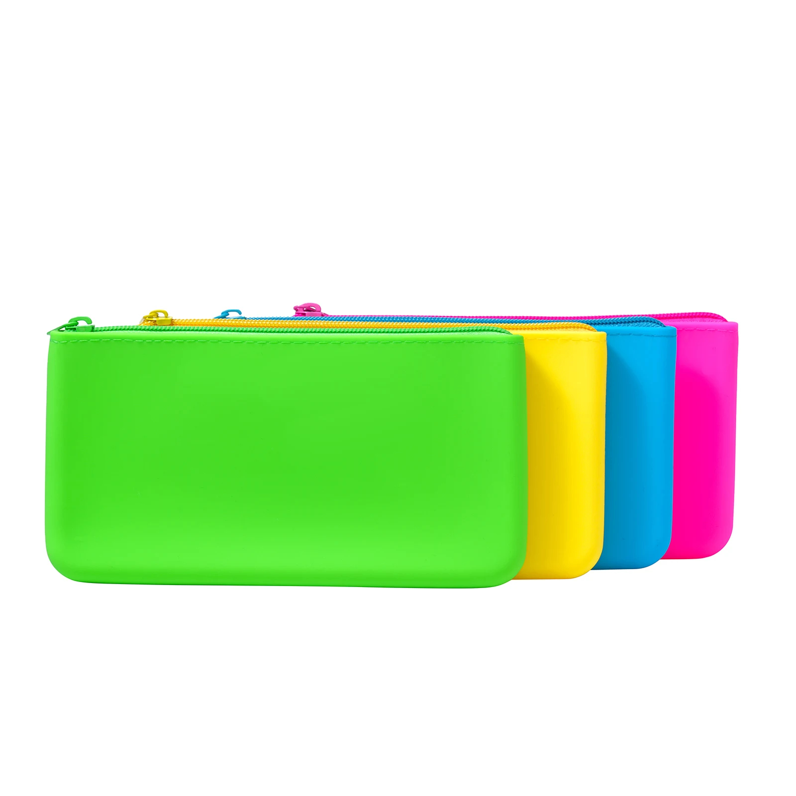 Silicone Bag Large Foldable Zipper Silicone Cosmetic Bag Silicone Reusable Bags