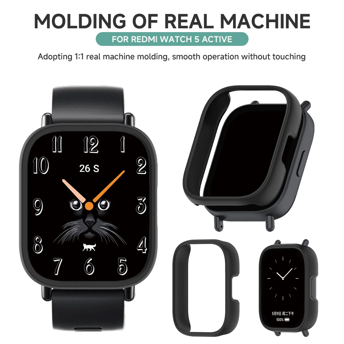 PC Case for Xiaomi Redmi Watch 5 Active Matte Cover Protective Hollow Bumper Shell for Redmi Watch 5 Lite Smartwatch Accessories