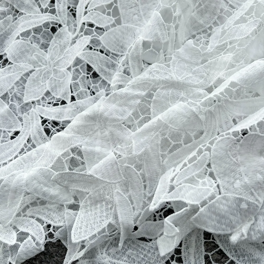 Chic Vintage Haken Blume hohl Kurzarm elegante Fee koreanische Mode Boho Kleid Frauen Kleidung Kleid