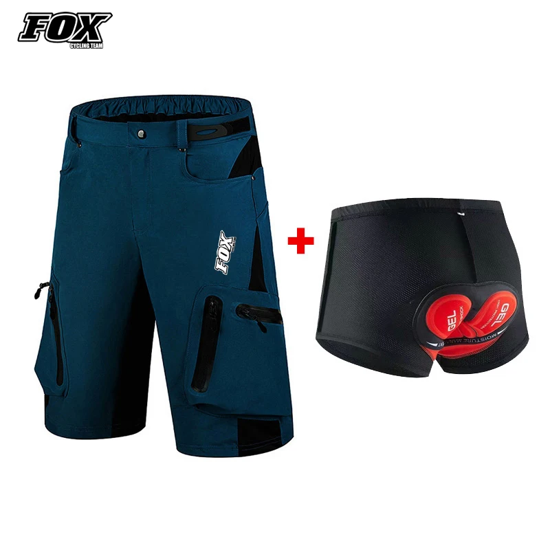 

FOX Cycling Team Motorcycles Trouser Men's MTB Shorts Bike Road Bicycle Downhill Shorts Summer Waterproof Short Pants