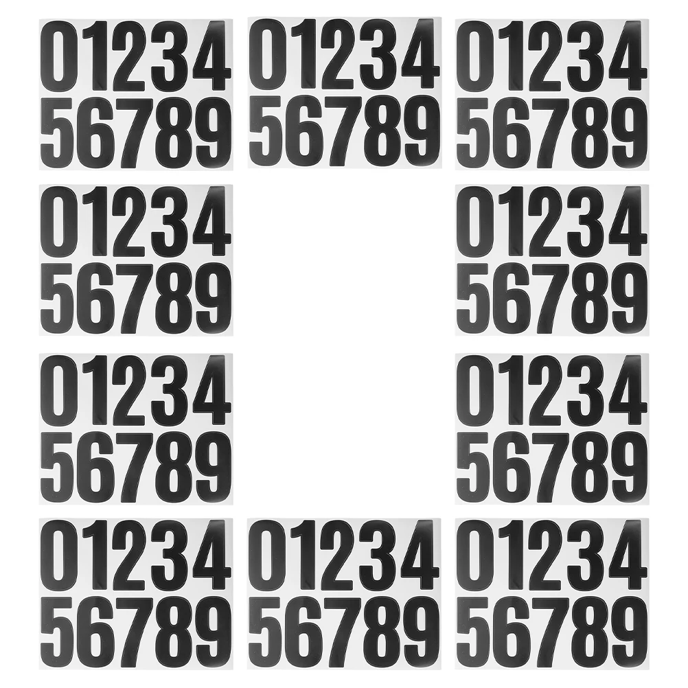 

Mailbox Numbers Stickers Black Self-Adhesive Waterproof For Outdoor Address Signs Door Number Labels Stick On