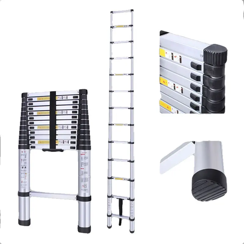 

Thickened Multifunctional Telescopic Ladder Portable Extension Step Ladder Folding Multi Purpose Lifting Stainless Ladder