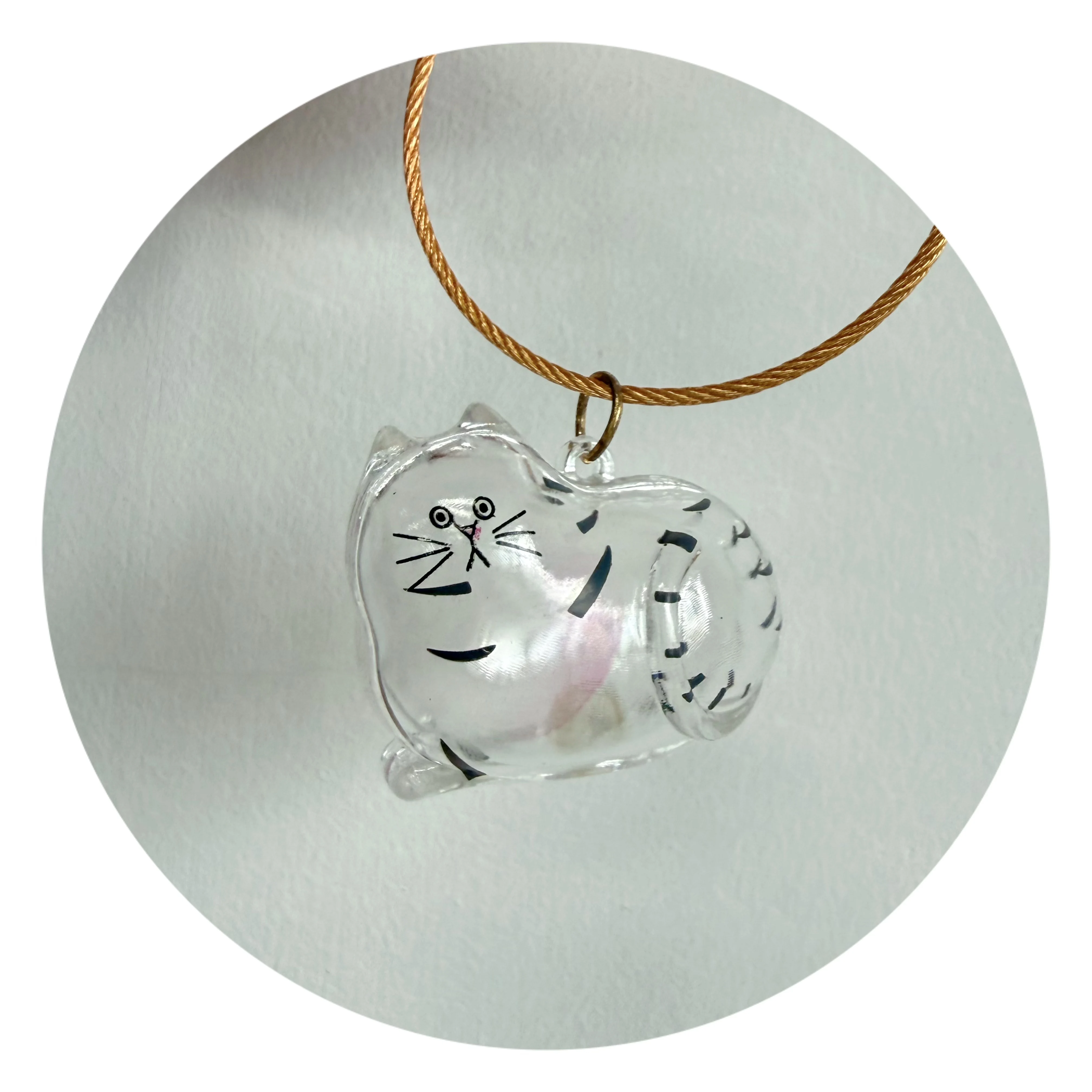 Transparent Dog Shaped Keepsake Pendant, Memorial Gift