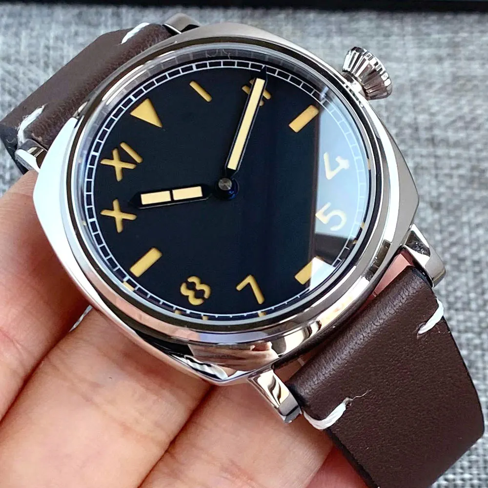 Luminous California Dial Tandorio 42mm Square Case 20ATM Black/Blue/Brown Sapphire Glass NH35A Automatic Movement Men Dive Watch