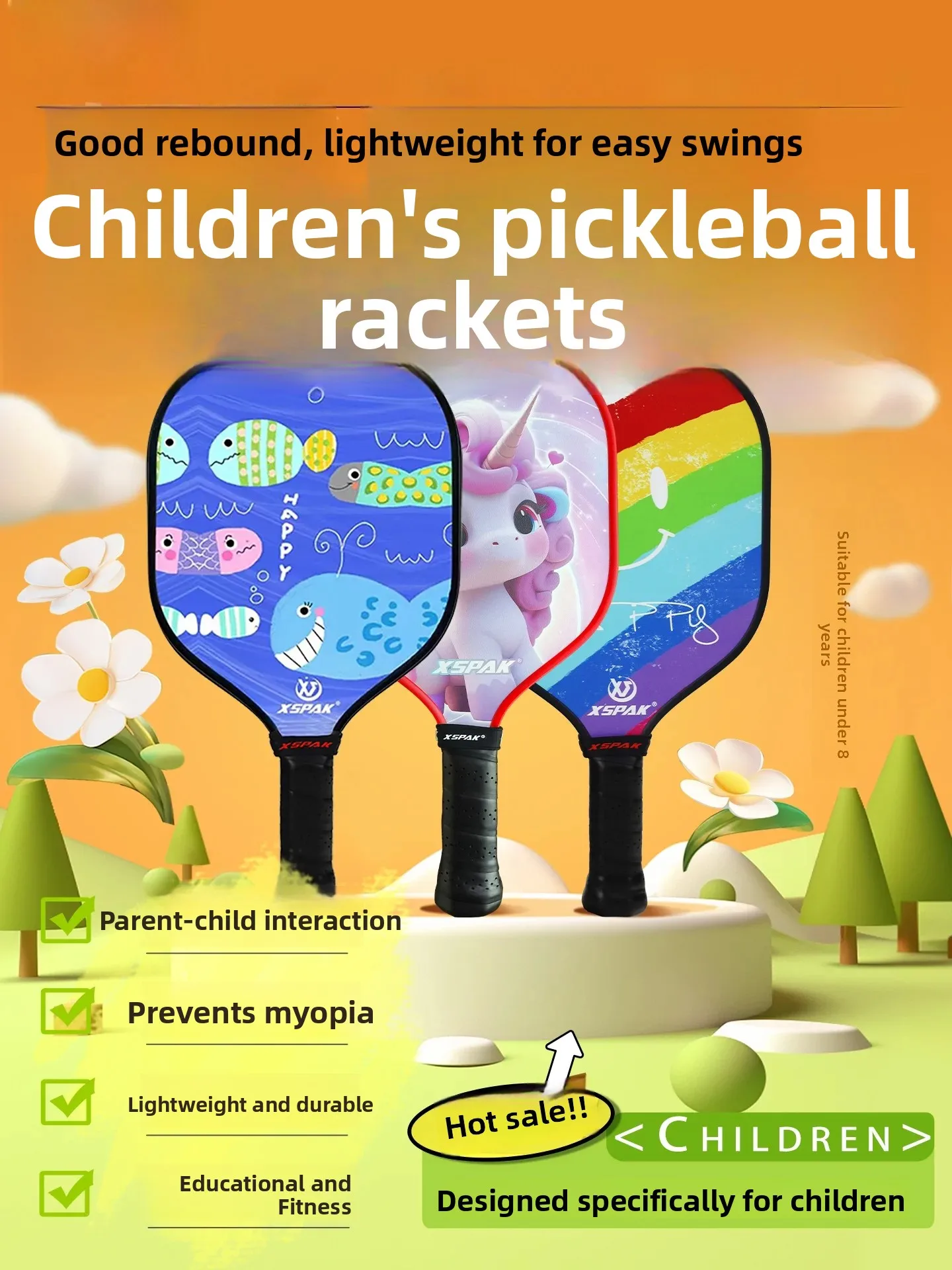 raquette-de-pickleball-xspak-pour-enfants-ideale-pour-les-debutants-pour-les-activites-sportives-parent-enfant-articles-de-fitness-teneur-en-fibre-de-carbone-0-type-dur
