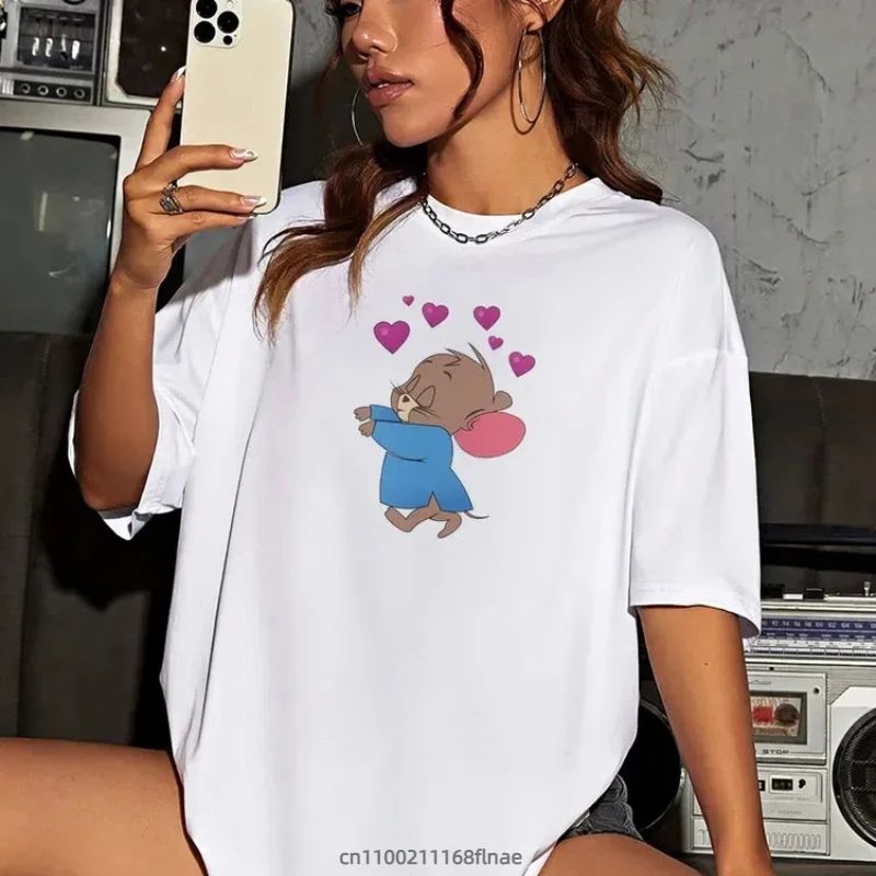 新しいストリートダンス服ピュアコットン半袖 Tシャツ女性の夏ルーズ中長プリントストリートカジュアル服