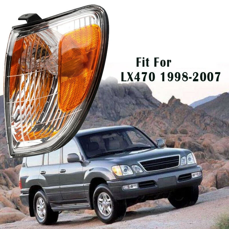 Car Front Corner Light Front Side Corner Light Turn Signal Lamp Clear Corner Lights Car Parts For Lexus LX470 1998-2007 Yellow