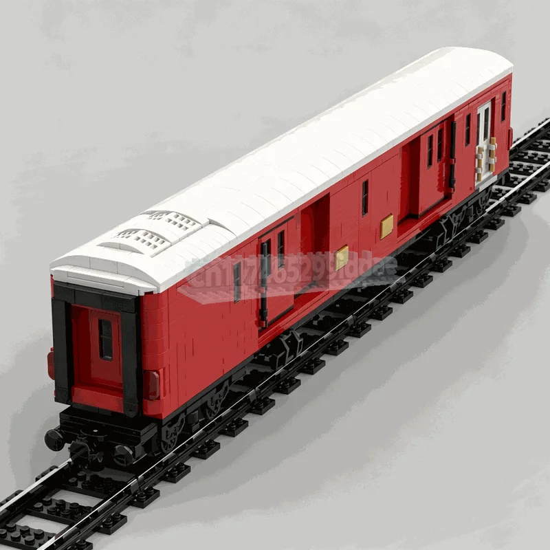 NEW 1592PCS MOC Swiss Train Passenger Railway Wagon Model Custom Puzzle Architecture DIY Assembly Educational Blocks Toy Gifts