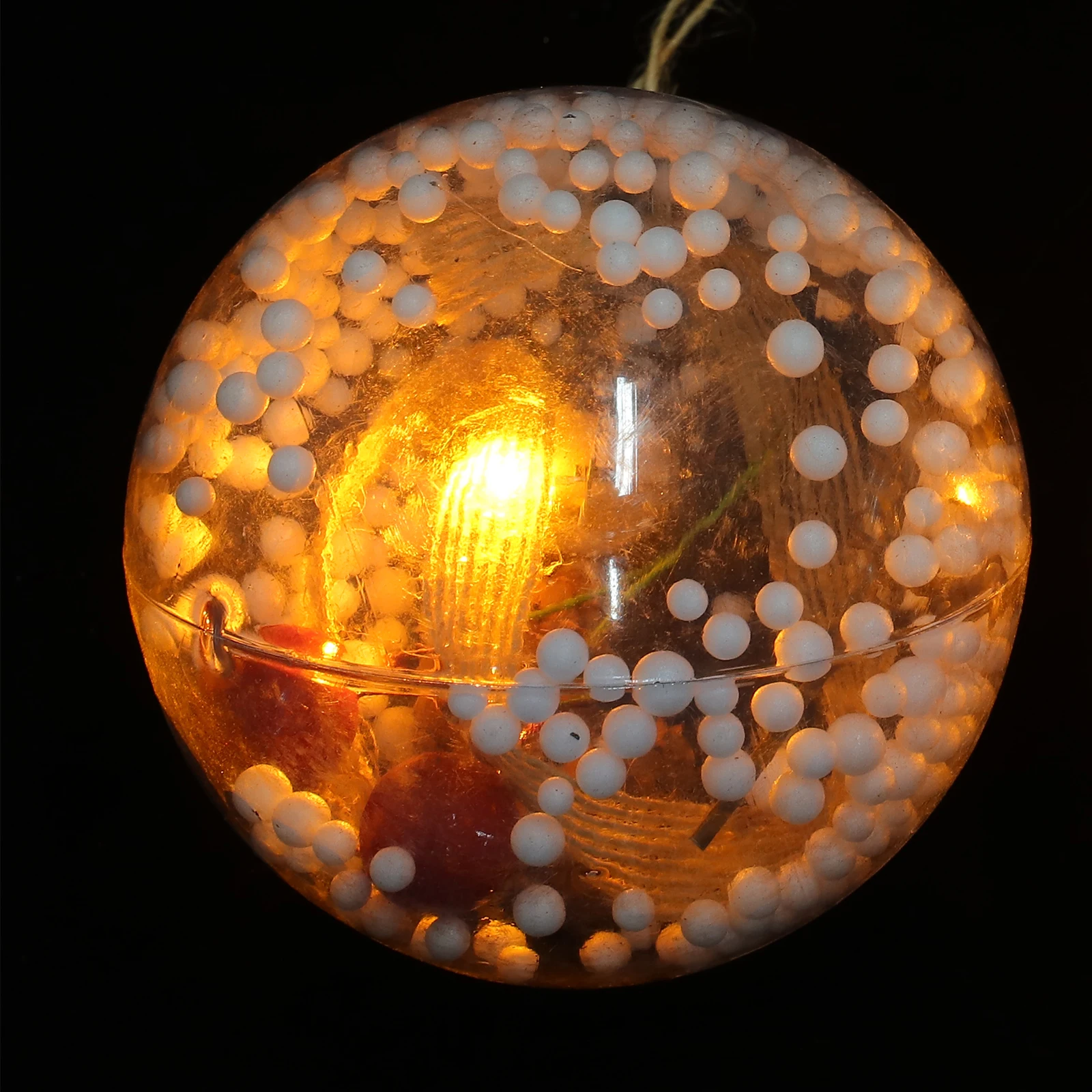 

3Pcs LED Copper String Bulb Light Glass Ball Decorative Fairy Lights Warm Hanging Yard Garden Eco
