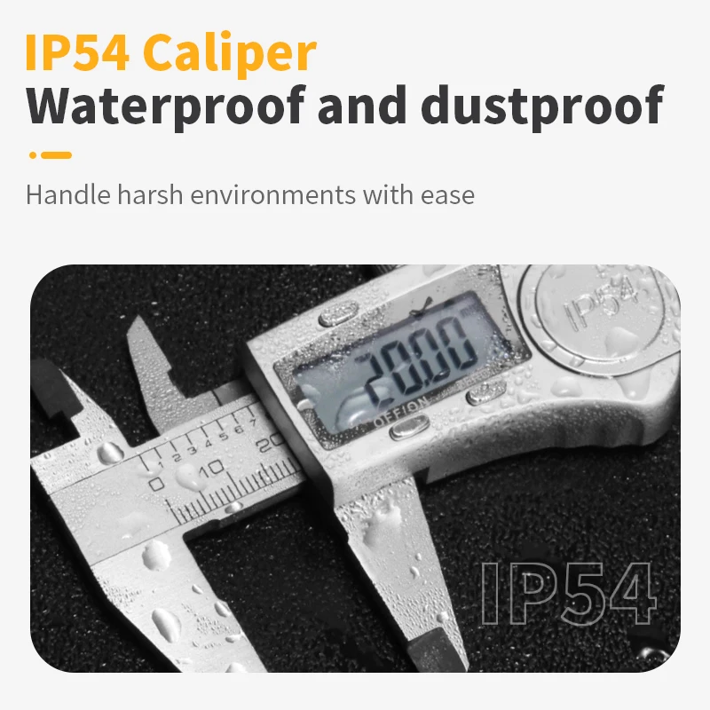 IP54 waterproof Metal Caliper Digital Pachometer Vernier Caliber Measuring Tool Thickness Gauge Depth Electronic Ruler 0-150mm