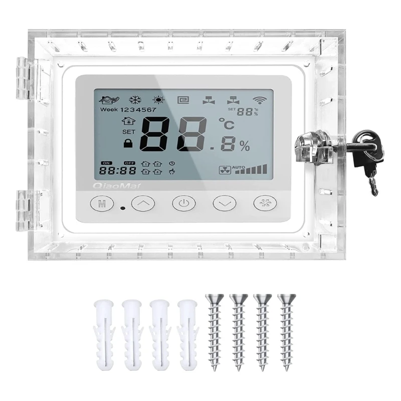 Solid Locks Box for Thermostats, Key Included for Secure Temperature Control Dropsale