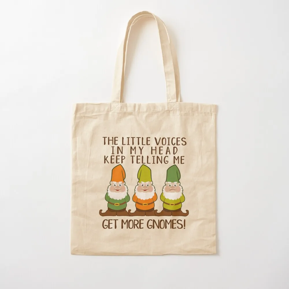 

The Littles Voices Get More Gnomes Tote Bag Gift bag reusable grocery bags Canvas bag for women Canvas Tote