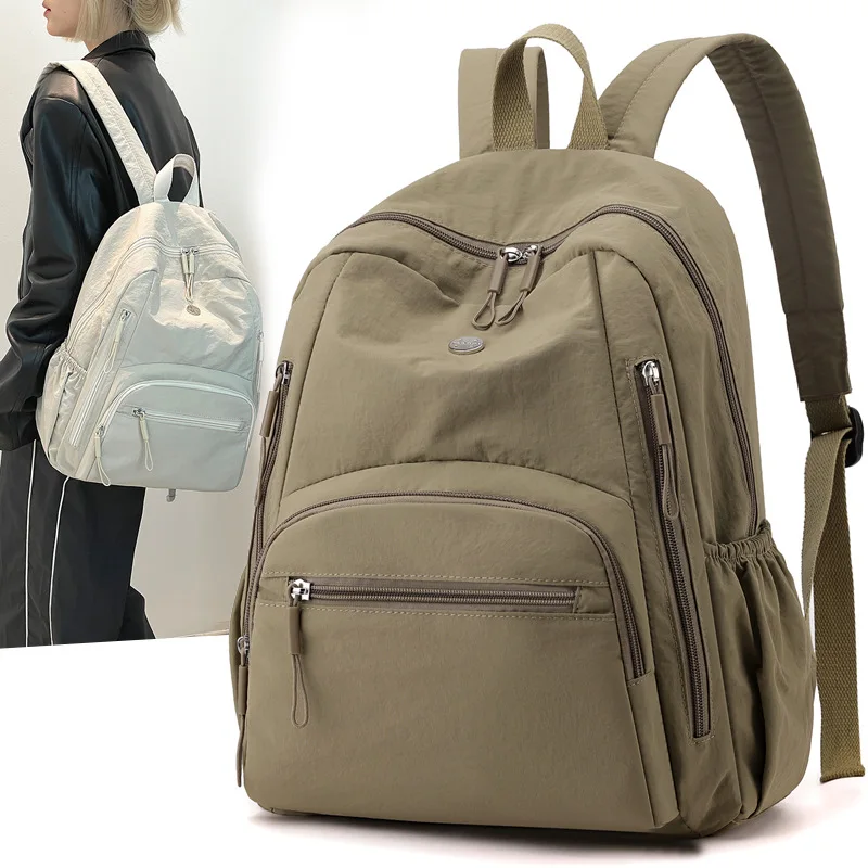 New waterproof nylon women's ultra-light large-capacity backpack fashion niche ladies' daily backpack for Commuting