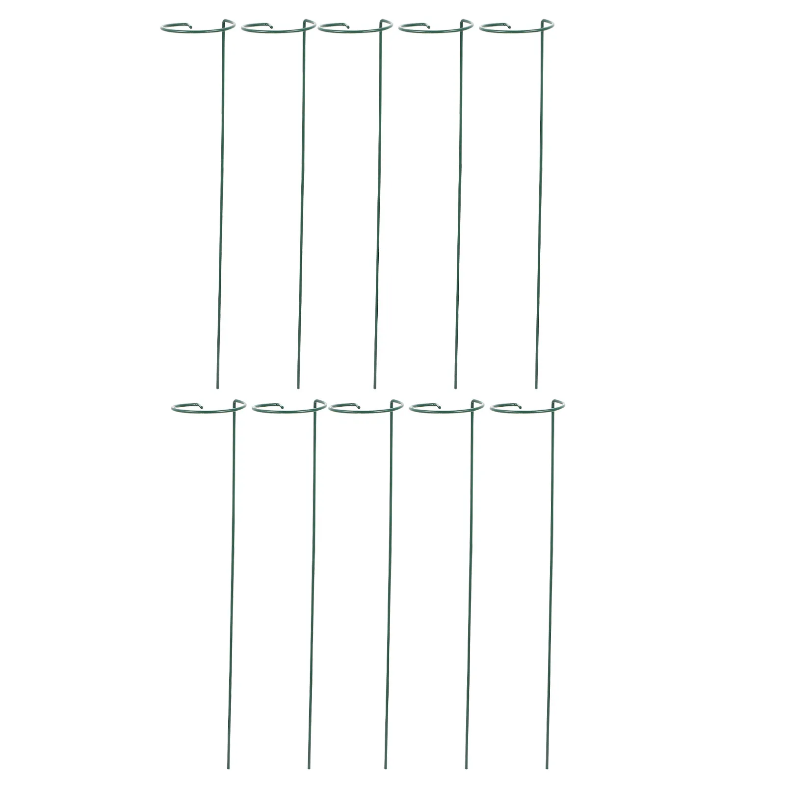 

10 шт. железных опорных стержней для вьющихся растений, садовых цветов, для патио, газона, двора