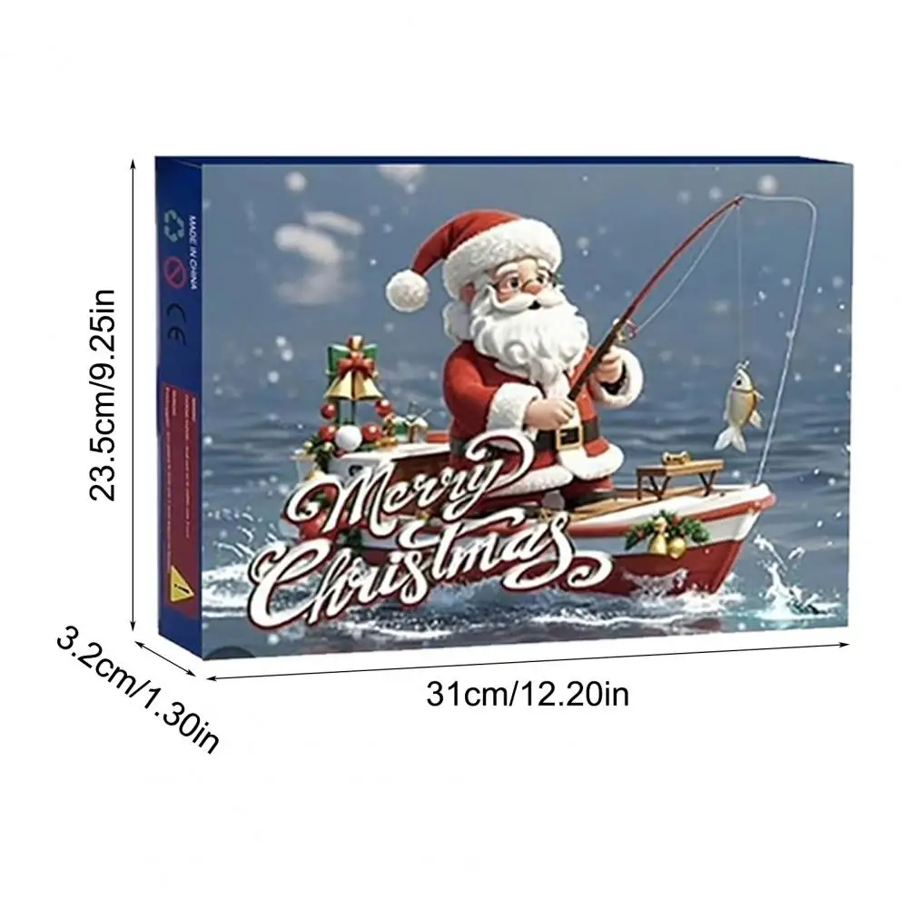 24/26Pcs/Set Fishing Lure Advent Calendar Fish Lures Set Christmas Fishing Gear Blind Box Creative Fishing Enthusiast Gifts