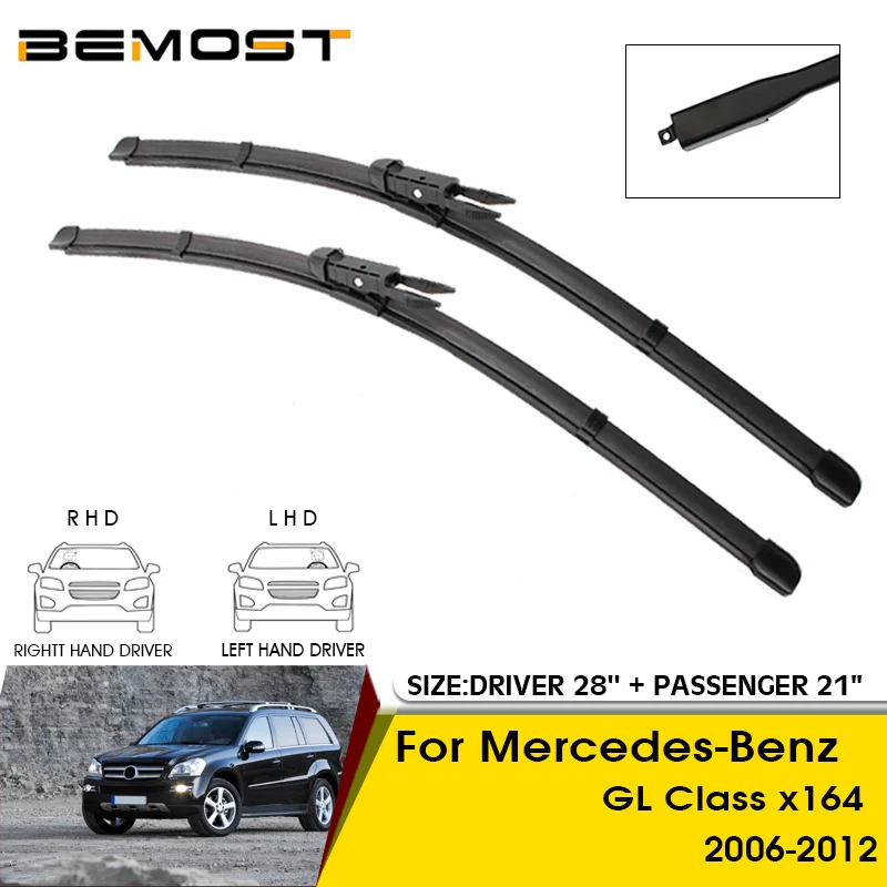 

Car Wiper Blades For Mercedes-Benz GL Class x164 2006-2012 Windshield Windscreen Front Window Blades 28"+21" Car Accessories